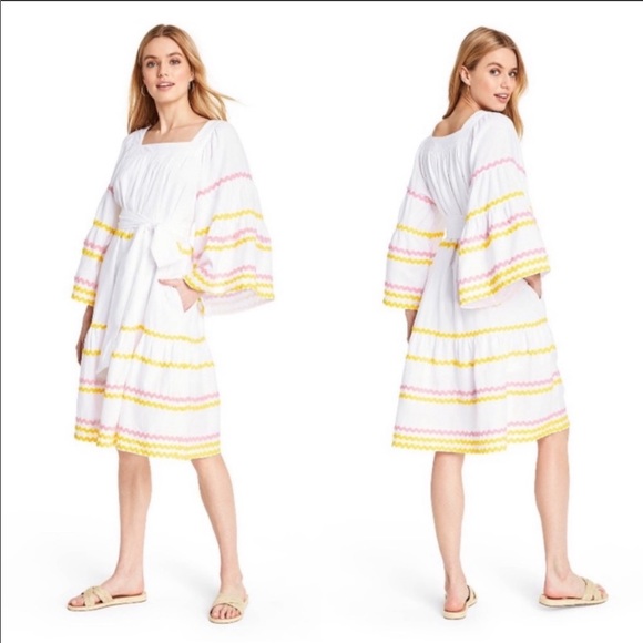 Lisa Marie Fernandez White linen Bell sleeve dress - Picture 12 of 13